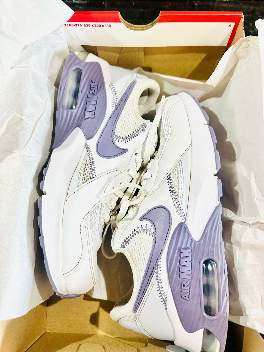 Nike Air Max Excee 'White Daybreak' HF4992-100 Leather/Mesh Sneakers Size 7